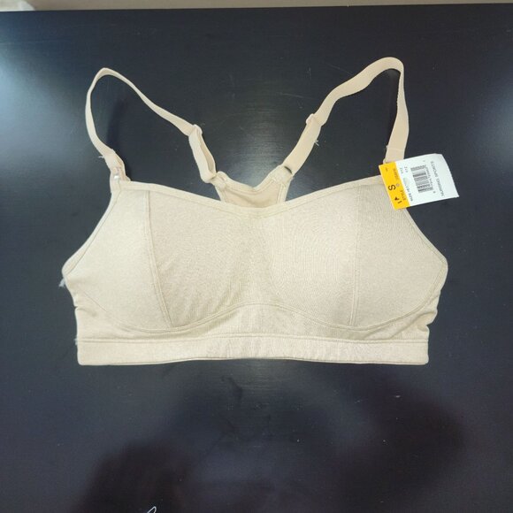 PLAYTEX Nursing Sports Racerback Bra in Nude Heather‎ Style#US3010 Sz.S NWT - Picture 3 of 12